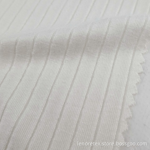 Rayon Stretch ECO Friendly Knit Recycled Ribbed Fabric